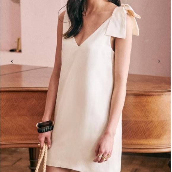 Sezane Philomena Dress in Ivory NWT - Picture 1 of 5